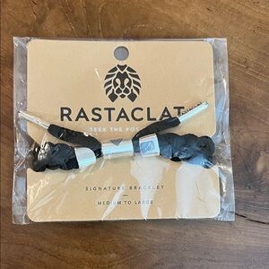 Rastaclat Black and Silver Signature Bracelet